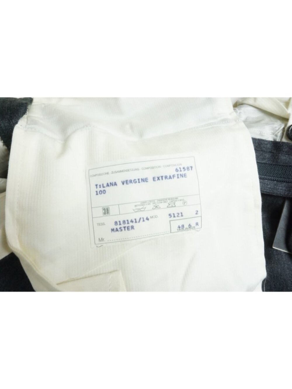Corneliani Master Gray 100% Wool Mens Dress Pants Sz 48 EU BRAND NEW - Picture 7 of 7